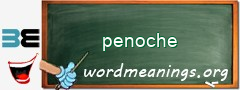 WordMeaning blackboard for penoche